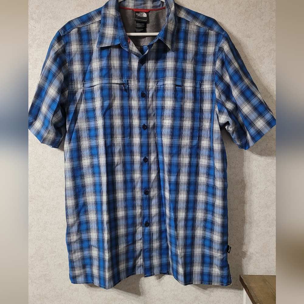 Men's North Face casual button-down shirt L